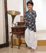 Elephant Print Kurta with Patiala Salwar