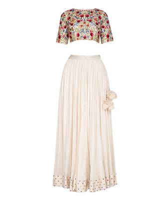 Ivory Lehenga Set  2