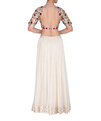 Ivory Lehenga Set  3