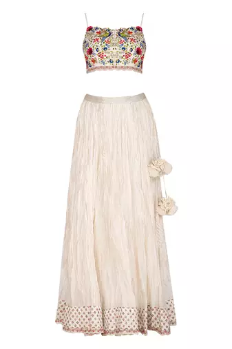 Ivory Lehenga Set