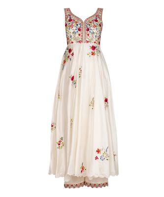 Ivory Anarkali set 2