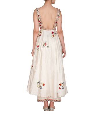 Ivory Anarkali set 3