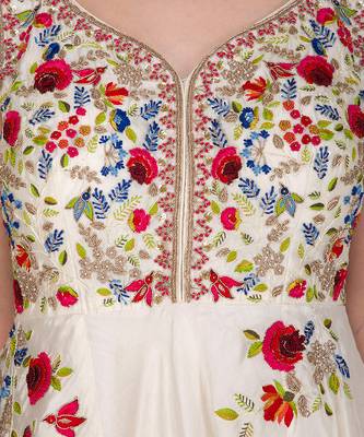 Ivory Anarkali set 5