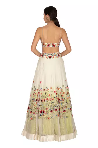 Ivory Lehenga Set