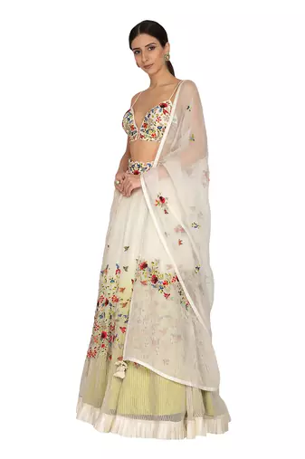 Ivory Lehenga Set