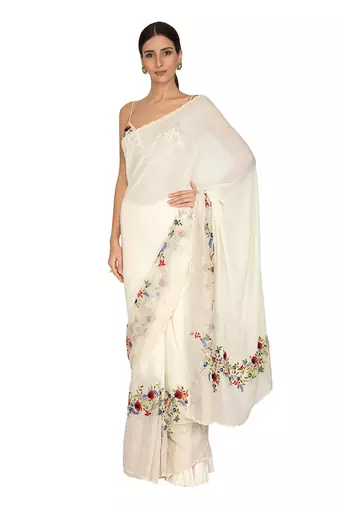 Ivory Saree