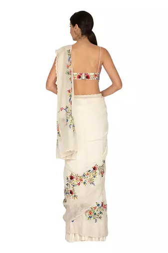 Ivory Saree