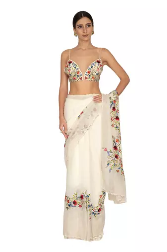 Ivory Saree
