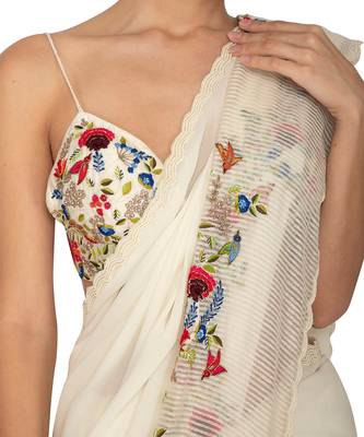 Ivory Saree 5