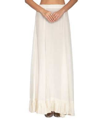 Ivory Chanderi Saree 5