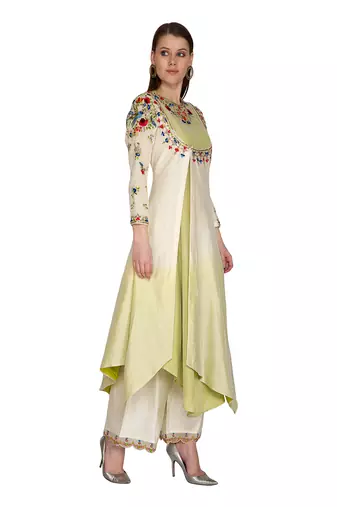 Ivory Ombre Suit Set