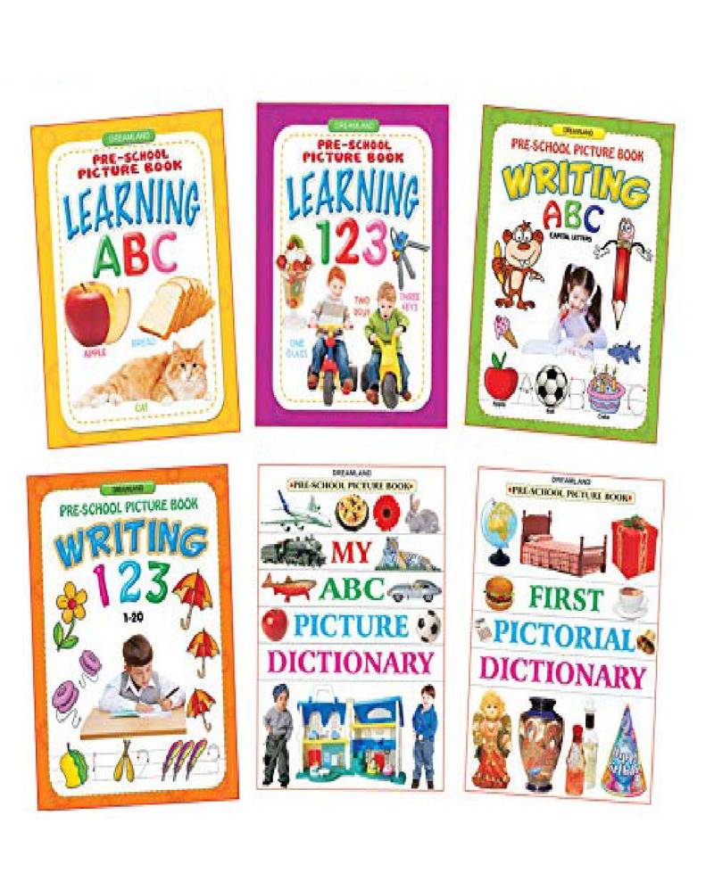 Pre School Books Pack 6 Titles Early Learning Children Book by Dreamland Publications 9788184515817