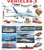 Vehicles2 Reference Educational Wall Chart by Dreamland Publications 9788184510546