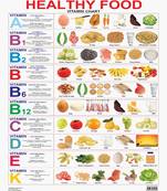 Healthy Food Vitamin Chart Reference Educational Wall Chart by Dreamland Publications 9789350894040