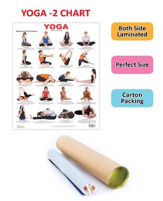 Yoga Chart 2 Reference Educational Wall Chart by Dreamland Publications 9788184516371 2