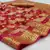 Wine woven organza saree with blouse