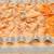 Orange printed linen saree with blouse