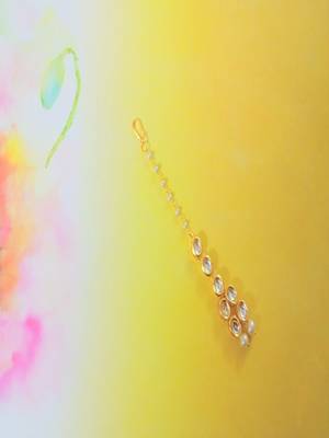 Kundan Gold Plated Designer Traditional Maang Tikka  1