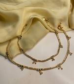 Gold anklets