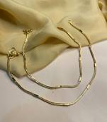 Gold anklets