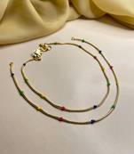 Gold anklets