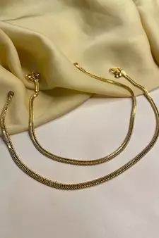 Gold anklets