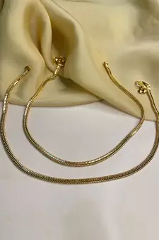 Gold anklets