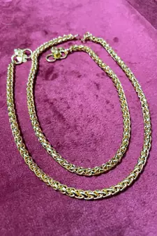 Gold anklets
