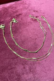 Gold anklets