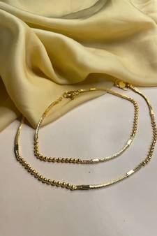 Gold anklets
