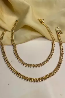 Gold anklets