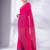 Fuchsia Pure Cotton handwoven soft Saree with zari pallu