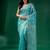 Sky Blue Cotton Silk handwoven soft Jamdani saree
