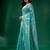 Sky Blue Cotton Silk handwoven soft Jamdani saree