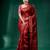 Dark Red Cotton Silk saree with woven design