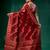 Dark Red Cotton Silk saree with woven design