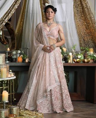 Soft Blush Pink Lehenga 1