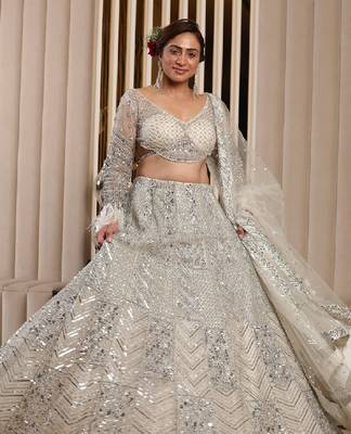 Ethereal Sequence Embroidery Lehenga 2