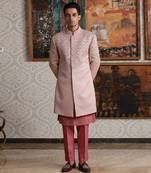 Blush Pink and Rose Pink Sherwani Set