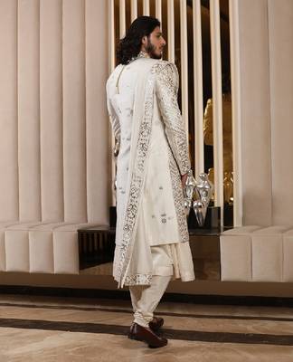 White Sherwani Set 2