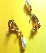 CZ Gold Plated Traditional Pendant & Earrings Set