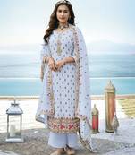 Salwar Kameez Georgette Lavender