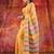 Yellow Cotton Khesh soft handwoven saree