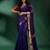 Blue Pure Silk handwoven soft saree