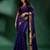 Blue Pure Silk handwoven soft saree