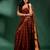 Coffee Brown Pure Silk handwoven soft saree