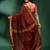 Coffee Brown Pure Silk handwoven soft saree