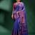 Blue Pure Silk handwoven soft saree
