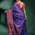 Blue Pure Silk handwoven soft saree