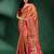 Peach Pure Silk handwoven soft saree